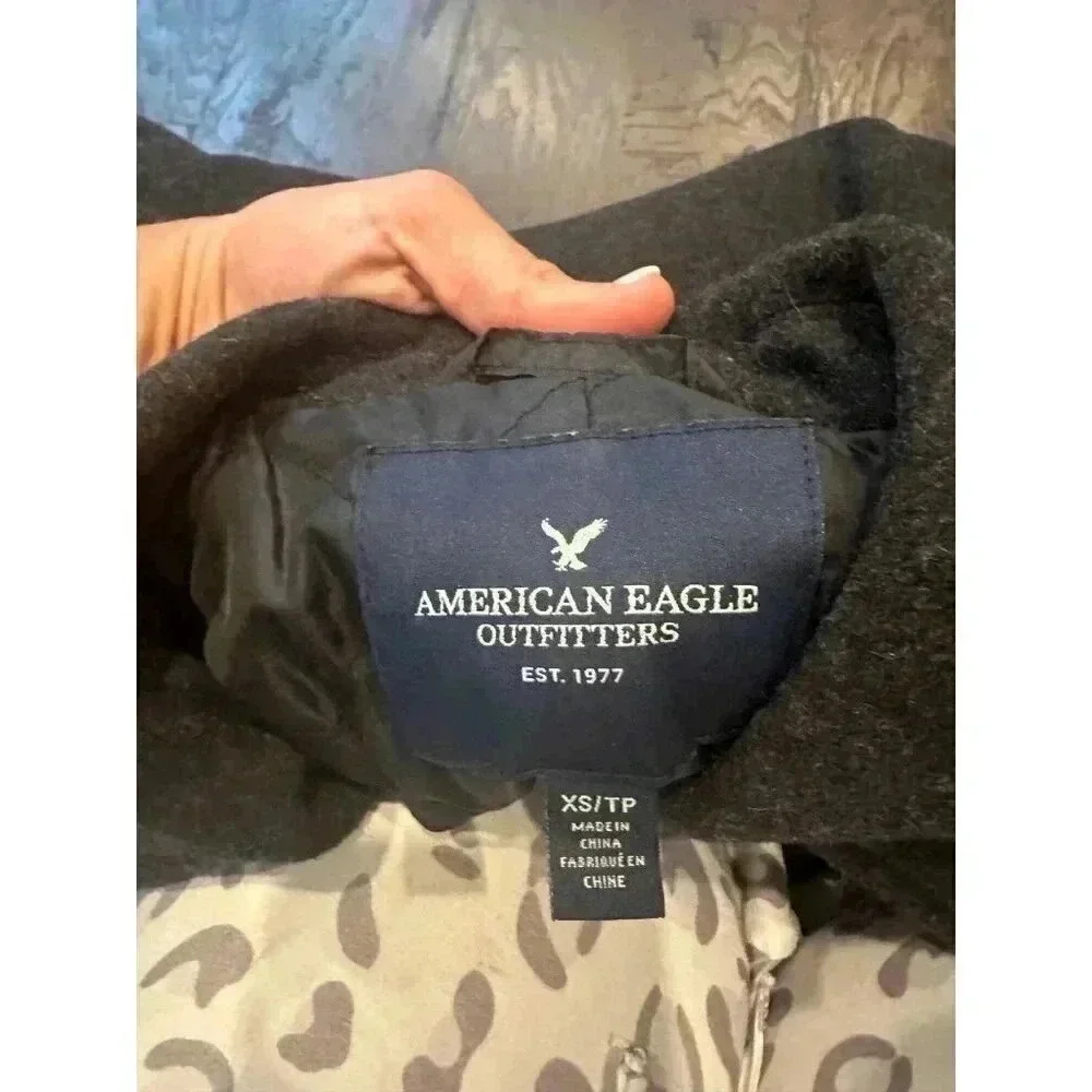 American Eagle Wool Pea Coat b19‎